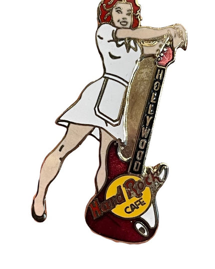 Vintage Hard Rock Café Lapel/Hat Pin Pinback Hollywood California Waitress