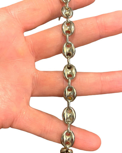 Vintage sterling silver 925 mariner link chunky bracelet