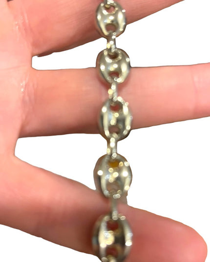 Vintage sterling silver 925 mariner link chunky bracelet