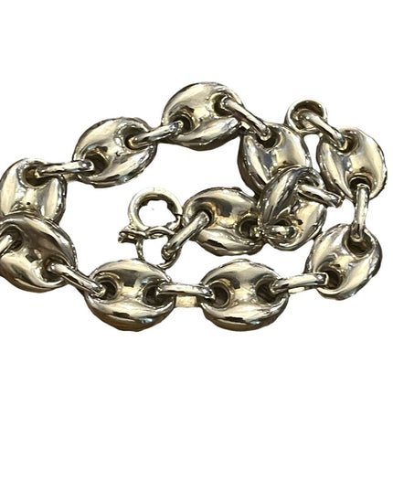Vintage sterling silver 925 mariner link chunky bracelet