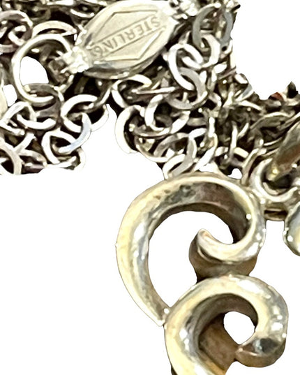 Vintage Sterling silver 925 heart pendant necklace