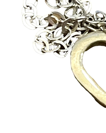 Vintage Sterling silver 925 heart pendant necklace
