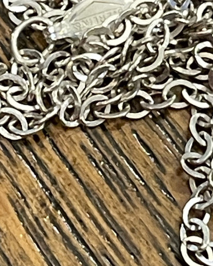 Vintage Sterling silver 925 heart pendant necklace