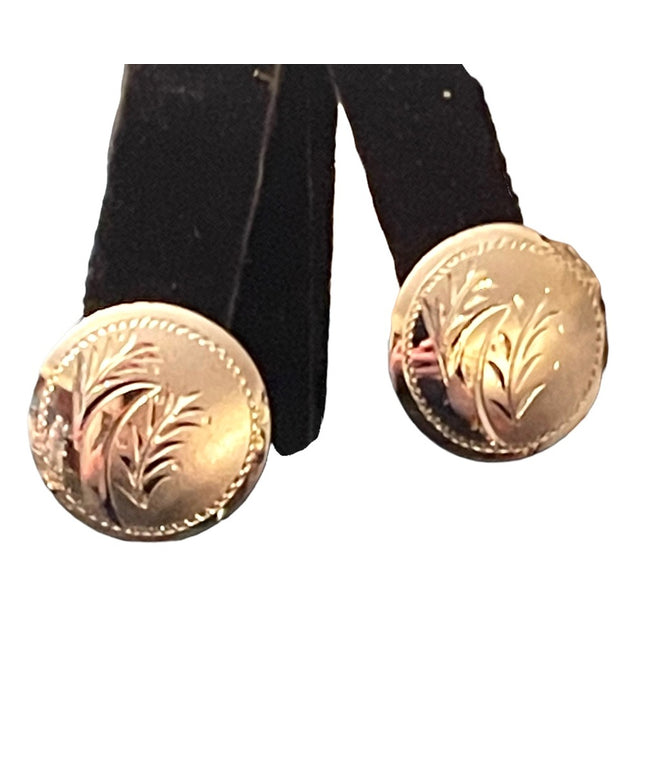 Vintage sterling silver 925 etched screwback earrings Boyd Bond