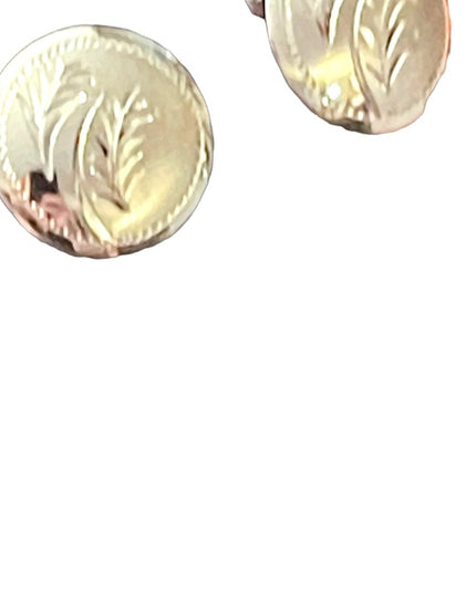 Vintage sterling silver 925 etched screwback earrings Boyd Bond