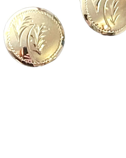 Vintage sterling silver 925 etched screwback earrings Boyd Bond