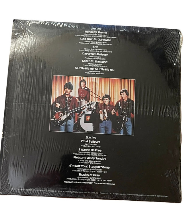 The Monkeys Greatest Hits 1976 Vintage Vinyl Record Album