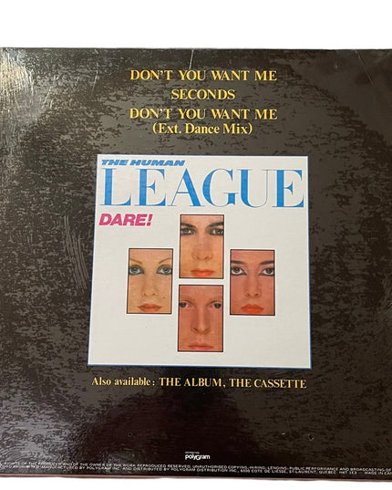 The Human League Don't You Want Me Vinyl 12" Single Virgin 1981 Record Album