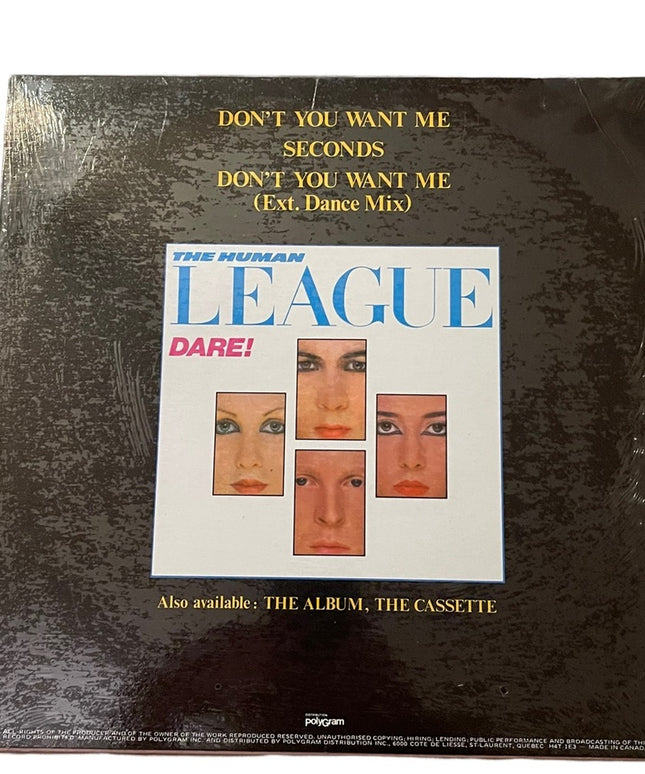 The Human League Don't You Want Me Vinyl 12" Single Virgin 1981 Record Album