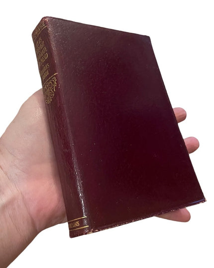 Antique red leather Collins UK book Its Never To Late to Mend Charles Reade VG