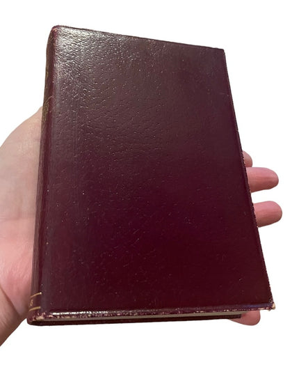 Antique red leather Collins UK book Its Never To Late to Mend Charles Reade VG