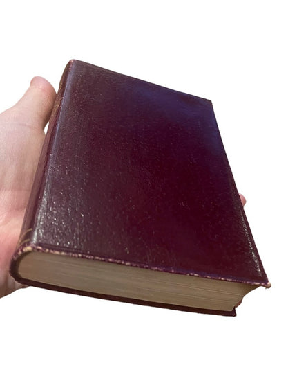 Antique red leather Collins UK book Its Never To Late to Mend Charles Reade VG