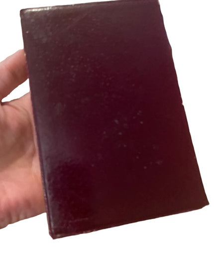 Antique red leather Collins UK book Its Never To Late to Mend Charles Reade VG