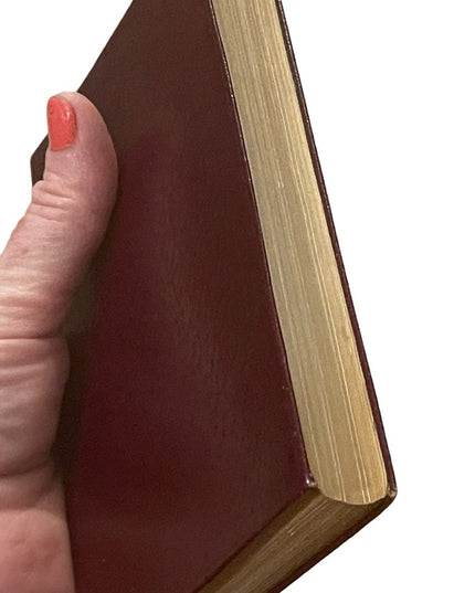 Antique Collins UK 1920 Red leather bound Kenilworth Sir Walter Scott book
