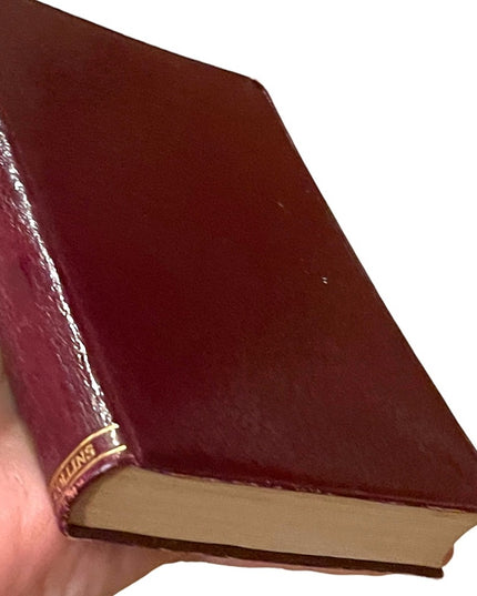Antique UK Collins Red Leather book Quentin Durward Sir Walter Scott VG