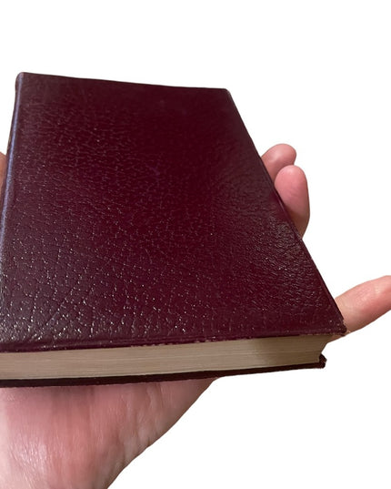 Antique 1920 Collins UK red leather book Sylvias Lovers MRS Gaskell