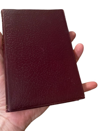 Antique 1920 Collins UK red leather book Sylvias Lovers MRS Gaskell