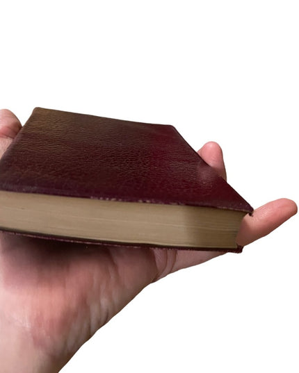 Antique 1920 Collins UK red leather book Sylvias Lovers MRS Gaskell