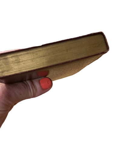 Antique 1920 Collins UK red leather book Sylvias Lovers MRS Gaskell