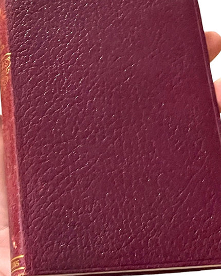 Antique Collins 1920 UK red leather Treasure Island RL Stevenson VG book