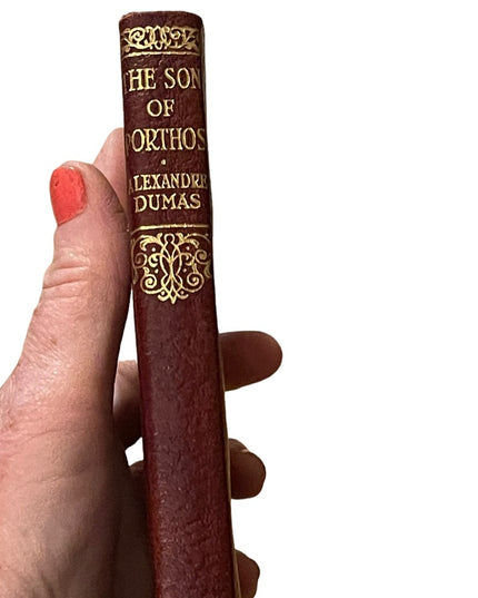 Antique Collins UK Red Leather The Son Of Porthos Alexander Dumas Book 1920