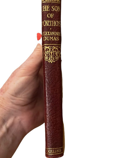 Antique Collins UK Red Leather The Son Of Porthos Alexander Dumas Book 1920
