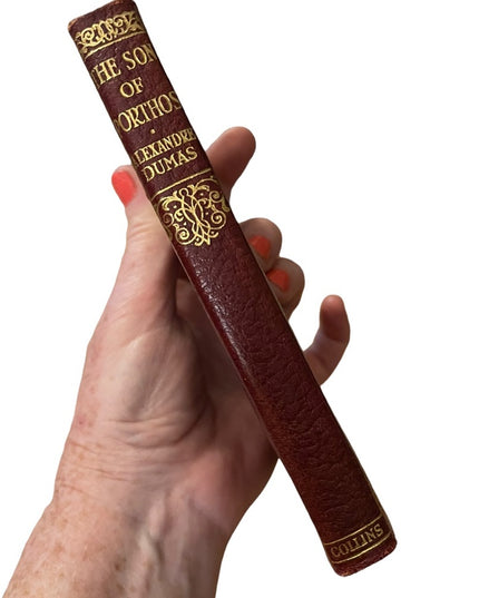 Antique Collins UK Red Leather The Son Of Porthos Alexander Dumas Book 1920