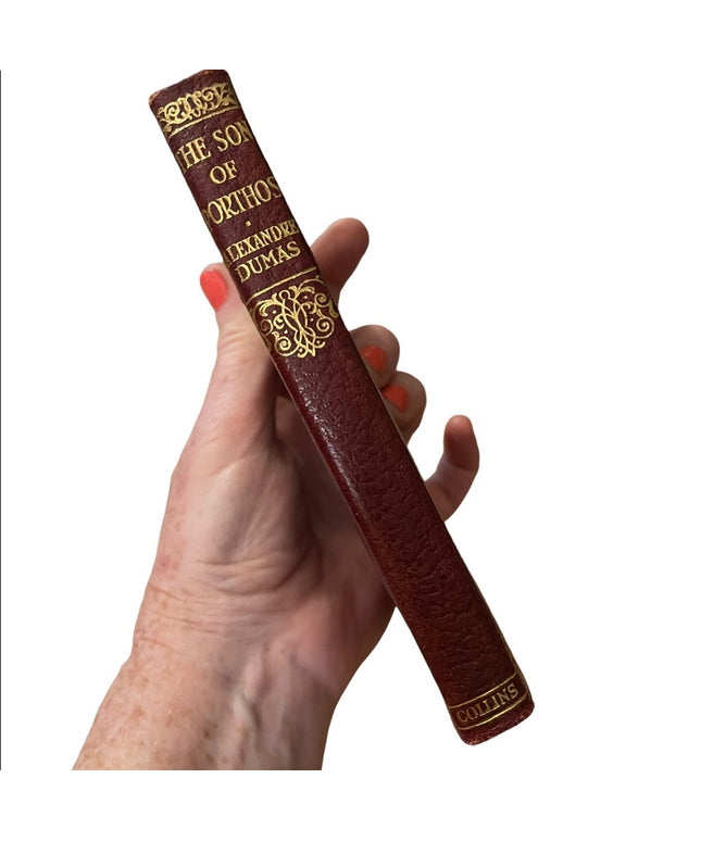 Antique Collins UK Red Leather The Son Of Porthos Alexander Dumas Book 1920