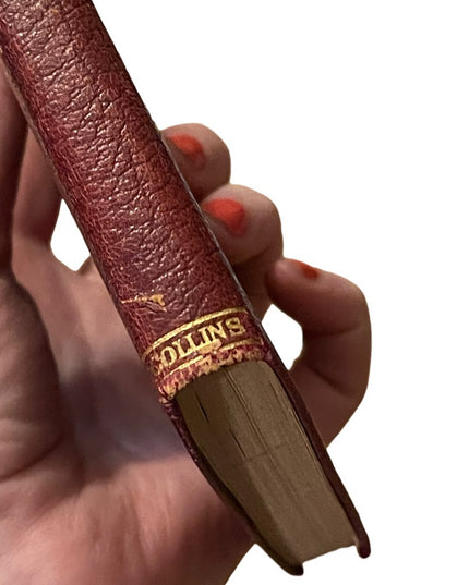 Antique Collins UK 1920 Red leather KIPPS HG Wells Book