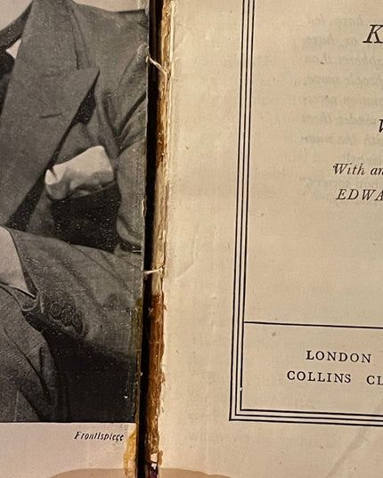 Antique Collins UK 1920 Red leather KIPPS HG Wells Book