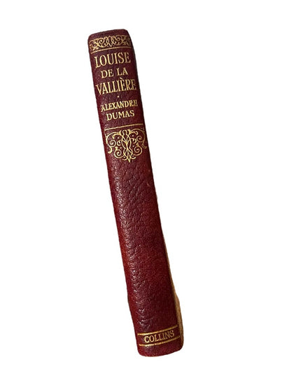 Antique Collins UK 1920 Red Leather Louise De La Valliere Alexander Dumas Book