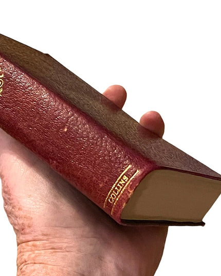 Antique UK Collins Red Leather 1920 David Copperfield Charles Dickens gold let