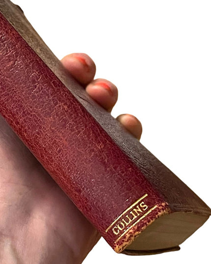 Antique  UK Collins Red Leather The Man In The Iron Mask Alexander Dumas Book