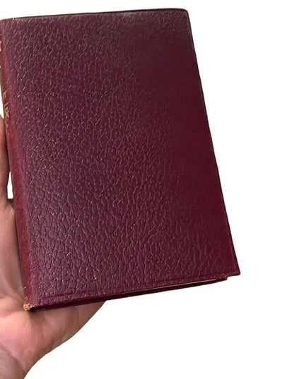Antique 1920 UK Collins Red Leather Vanity Fair WM Thackeray Gold Letter book