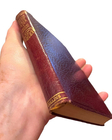 Antique 1920 Collins UK Master Humphreys Clock Charles Dickens Red Leather book