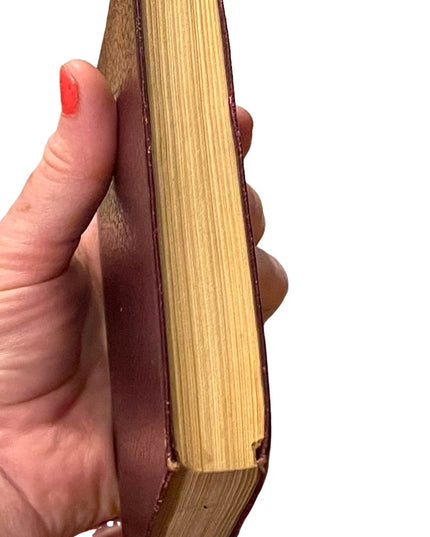 Antique 1920 UK Collins Red Leather Book Oliver Twist Charles Dickens Gold let