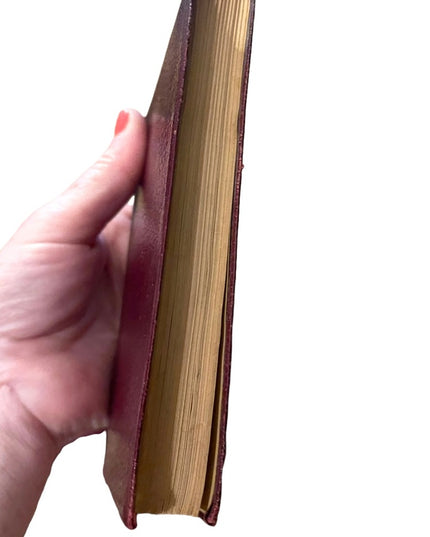 Antique Collims UK Red Leather 1920 The Countess De Charney Alexander Dumas Book