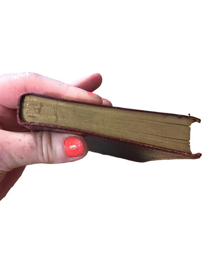 Antique Collims UK Red Leather 1920 The Countess De Charney Alexander Dumas Book