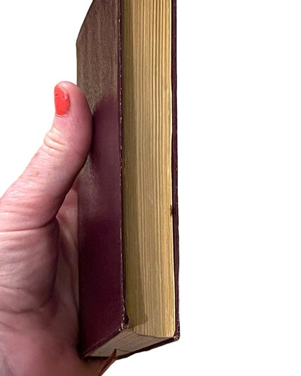 Antique Collins UK 1920 Red Leather Book Tale of Two Cities Charles Dickens Gold