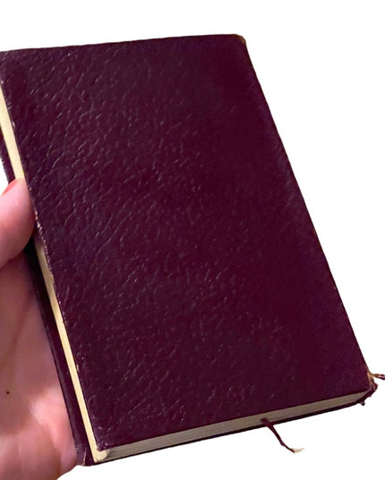 Antique Collins UK 1920 Red Leather Book Tale of Two Cities Charles Dickens Gold