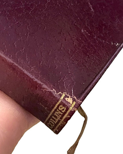 Antique 1920 Red Leather UK Collins Our Mutual Friend Vol 2 Charles Dickens gold