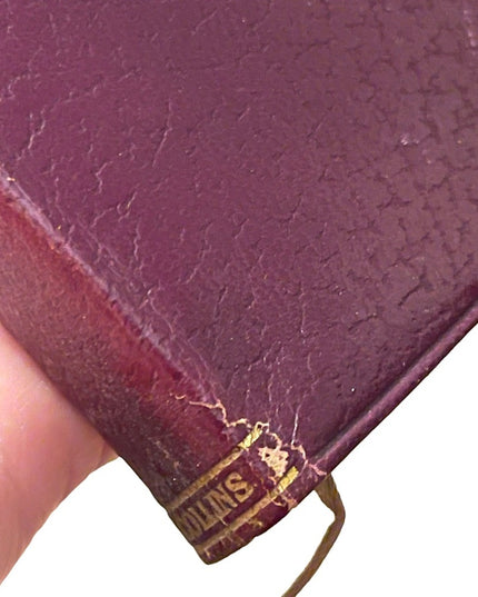 Antique 1920 Red Leather UK Collins Our Mutual Friend Vol 2 Charles Dickens gold