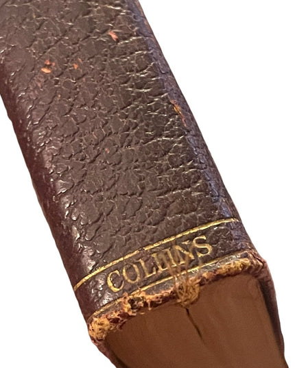 Antique UK collins 1920 Red Leather The Old Curiosity Shop Charles Dickens Gold