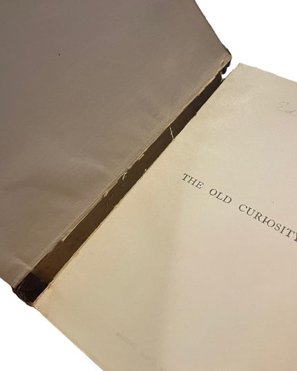 Antique UK collins 1920 Red Leather The Old Curiosity Shop Charles Dickens Gold
