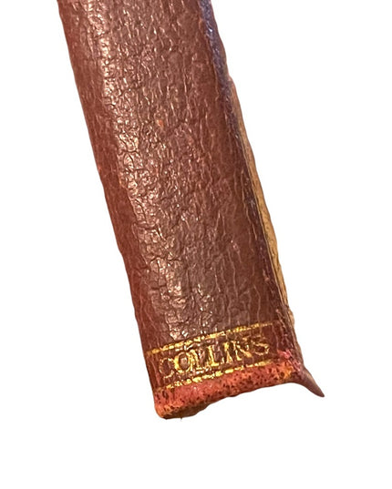Antique Collins UK 1920 Red Leather Dombey and Son Vol 1 Charles Dickens book