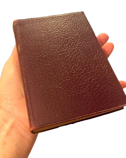 Antique Collins UK 1920 Red Leather Dombey and Son Vol 1 Charles Dickens book