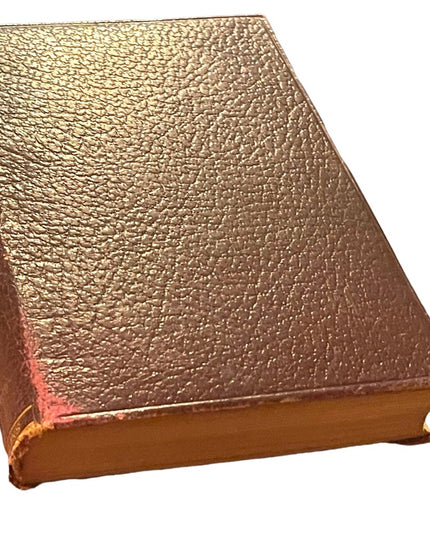 Antique 1920 Red leather book Collins Burnaby Rudge Charles Dickens gold letter