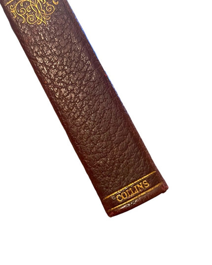 Antique 1920 Collins UK Red Leather Little Dorrit Charles Dickens Gold Letter