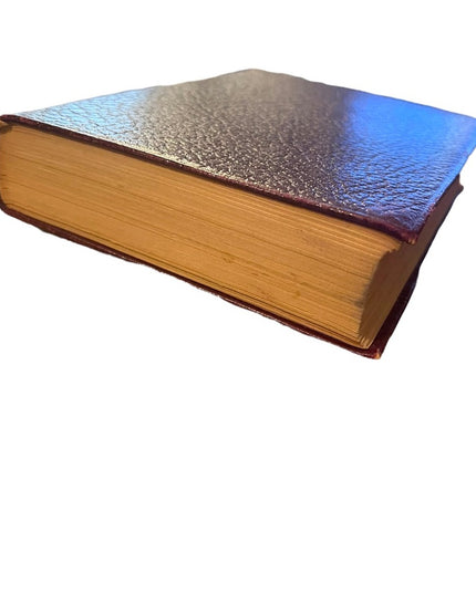 Antique 1920 Collins UK Red Leather Little Dorrit Charles Dickens Gold Letter