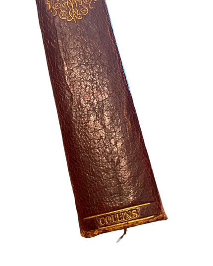 Antique 1908 Red Leather Collins UK Martin Chuzzlewit Charles Dickens gold let